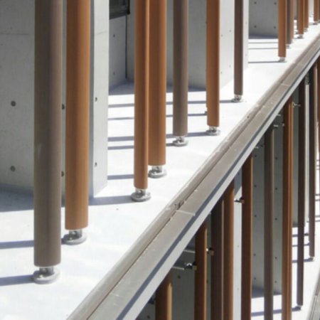 Institutionelle Einrichtungen_Vertical Sonnenschutz, jalousien_Gebogene Profilen