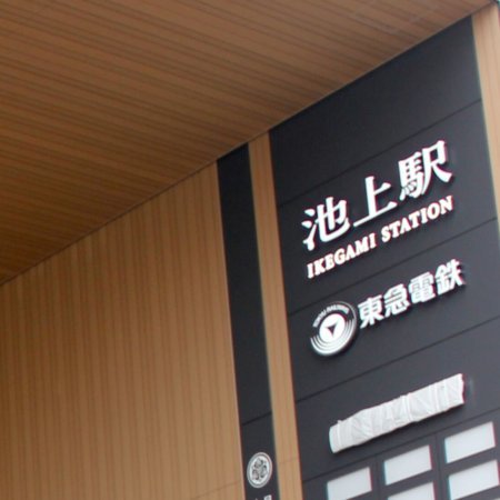Ikegami Station soffit and cladding